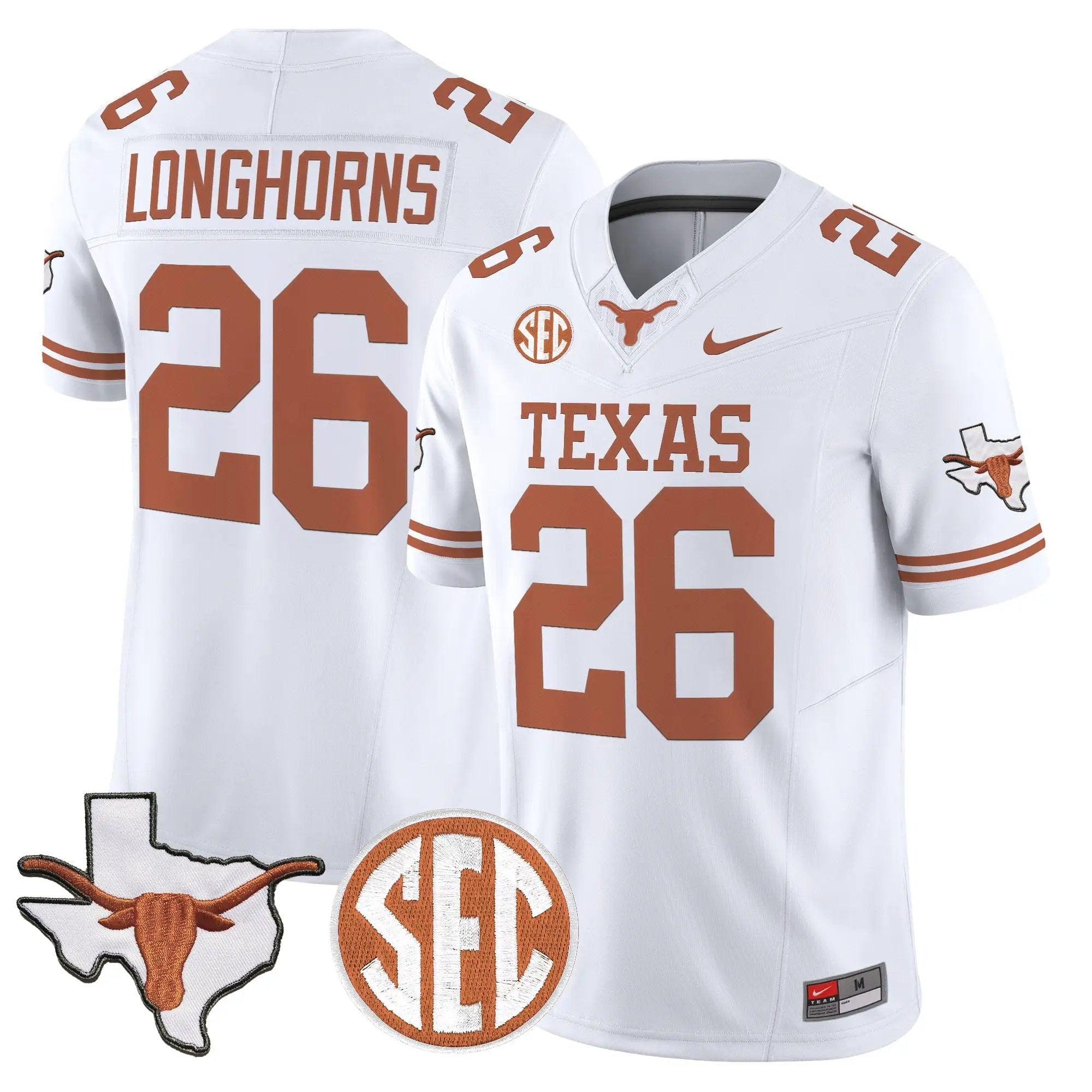 TEX 2026 State Map & SEC Patch Vapor Limited Jersey - Stitched 26 TEX 2026 State Map & SEC Patch Vapor Limited Jersey - Stitched by Digigearus