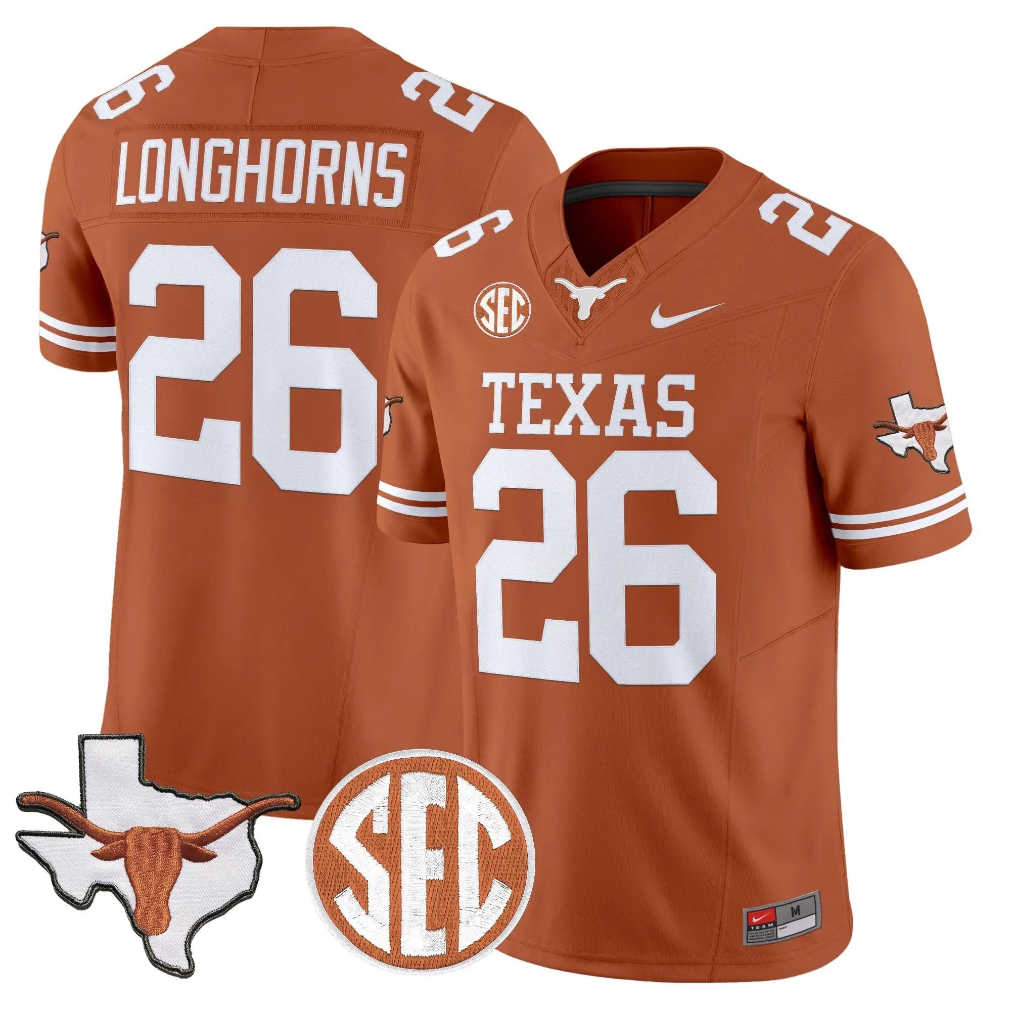 TEX 2026 State Map & SEC Patch Vapor Limited Jersey - Stitched 8 TEX 2026 State Map & SEC Patch Vapor Limited Jersey - Stitched by Digigearus