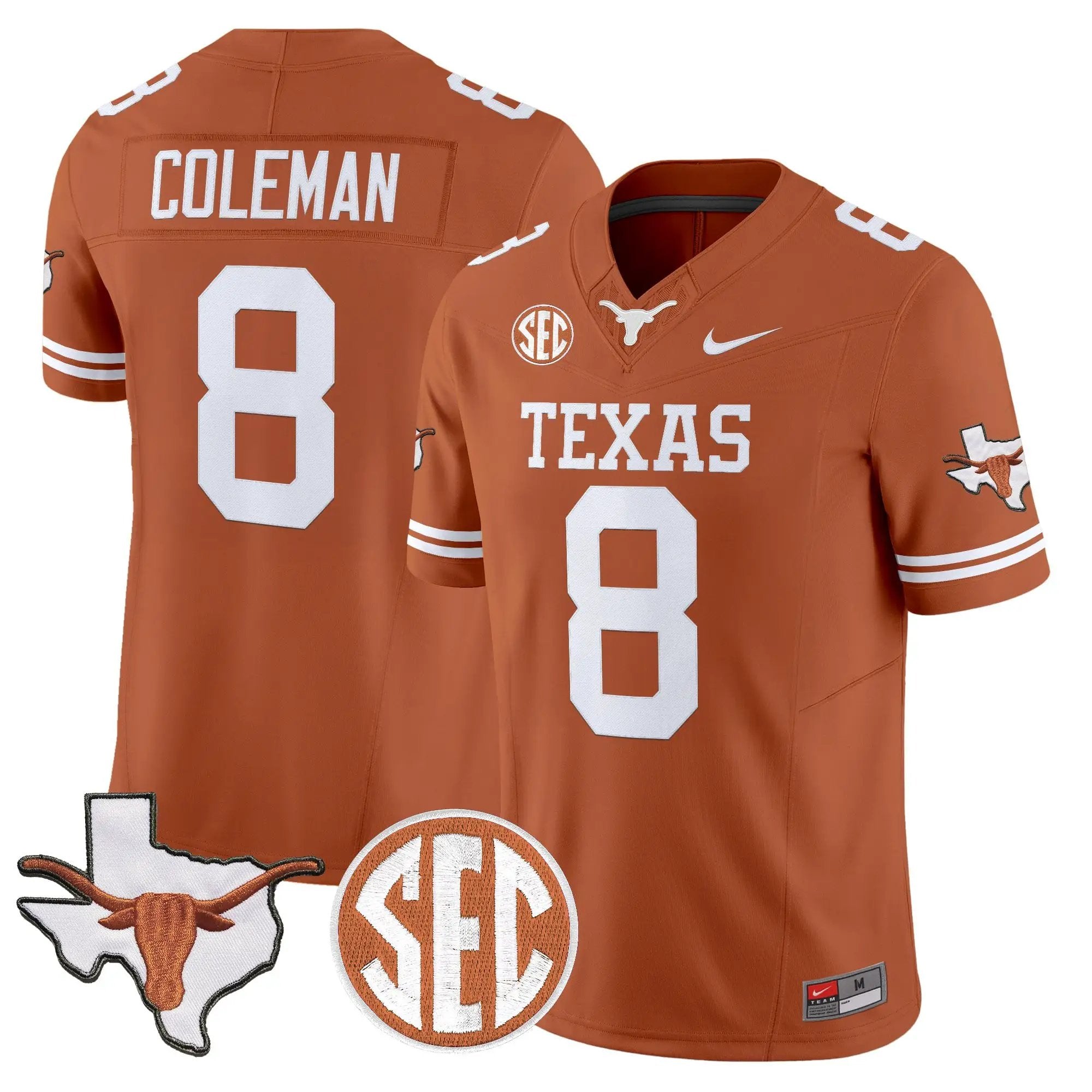 TEX 2026 State Map & SEC Patch Vapor Limited Jersey - Stitched 4 TEX 2026 State Map & SEC Patch Vapor Limited Jersey - Stitched by Digigearus