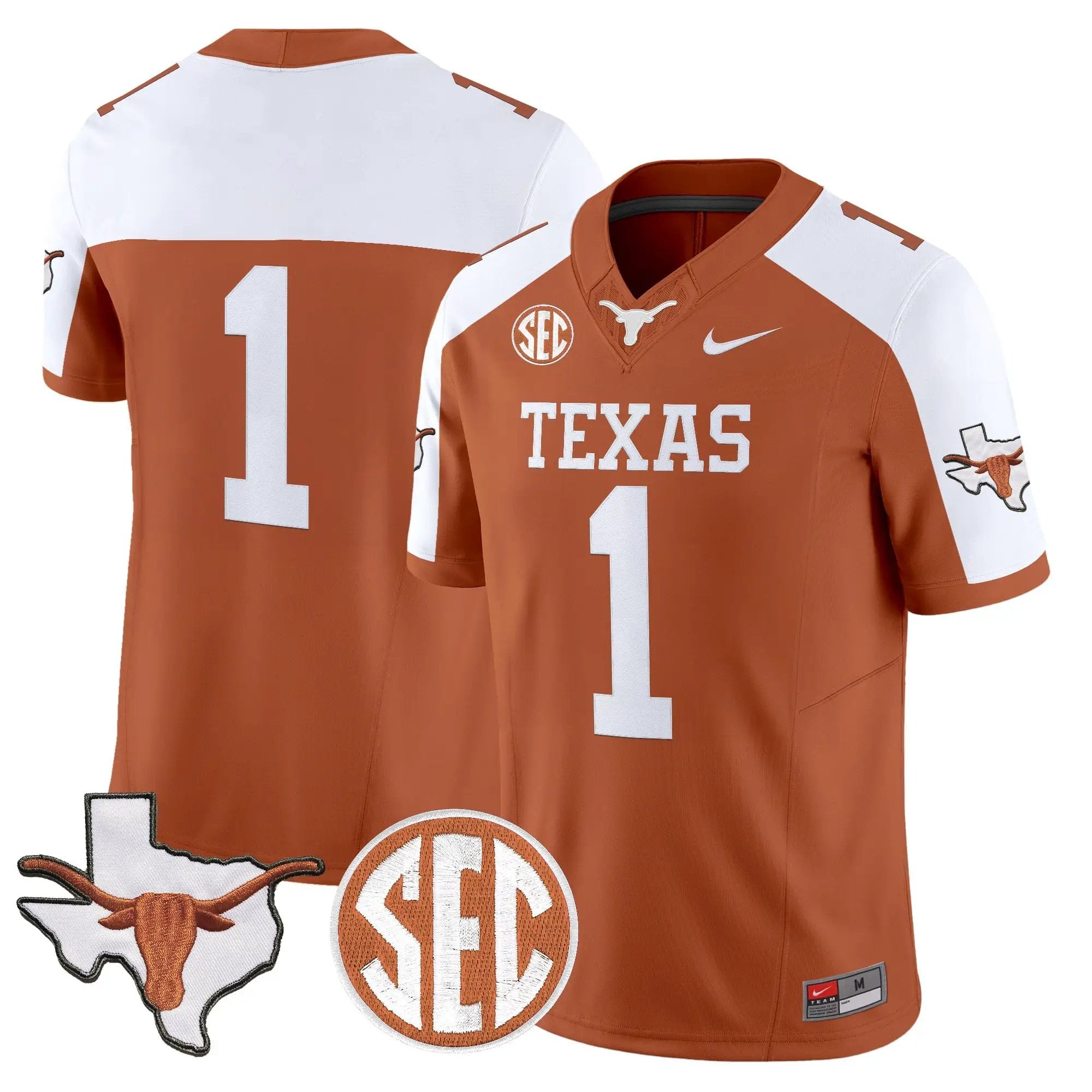 TEX 2026 State Map & SEC Patch Vapor Limited Jersey - Stitched 45 TEX 2026 State Map & SEC Patch Vapor Limited Jersey - Stitched by Digigearus