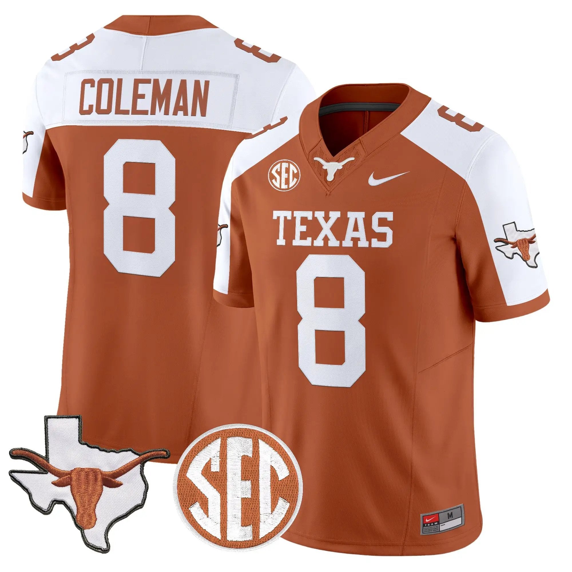 TEX 2026 State Map & SEC Patch Vapor Limited Jersey - Stitched 40 TEX 2026 State Map & SEC Patch Vapor Limited Jersey - Stitched by Digigearus