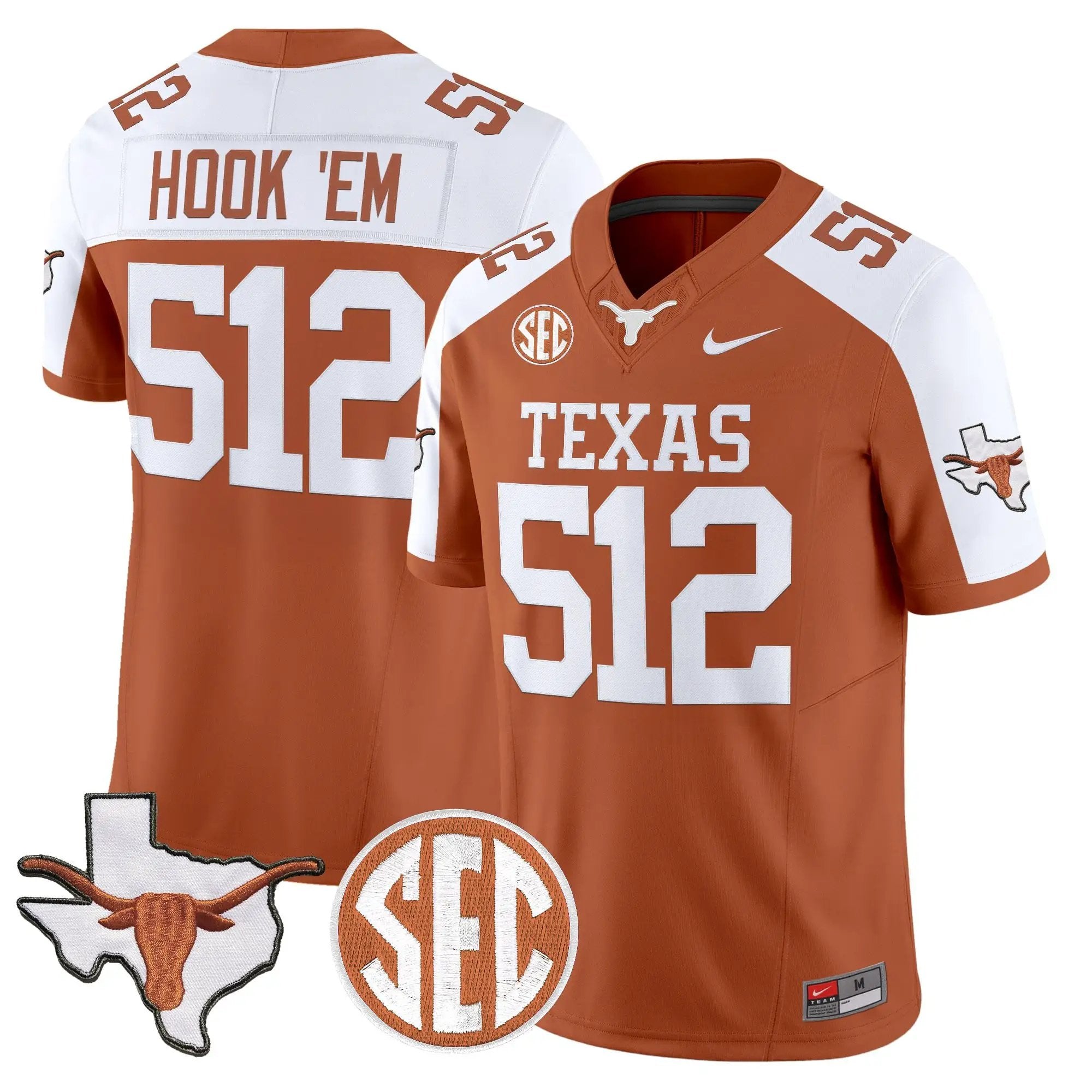TEX 2026 State Map & SEC Patch Vapor Limited Jersey - Stitched 38 TEX 2026 State Map & SEC Patch Vapor Limited Jersey - Stitched by Digigearus