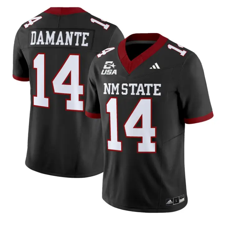 Adam Damante Jersey #14 New Mexico State 2026 Vapor Limited Stitched 1 Adam Damante Jersey #14 New Mexico State 2026 Vapor Limited Stitched by My Store NCAA Football Jerseys