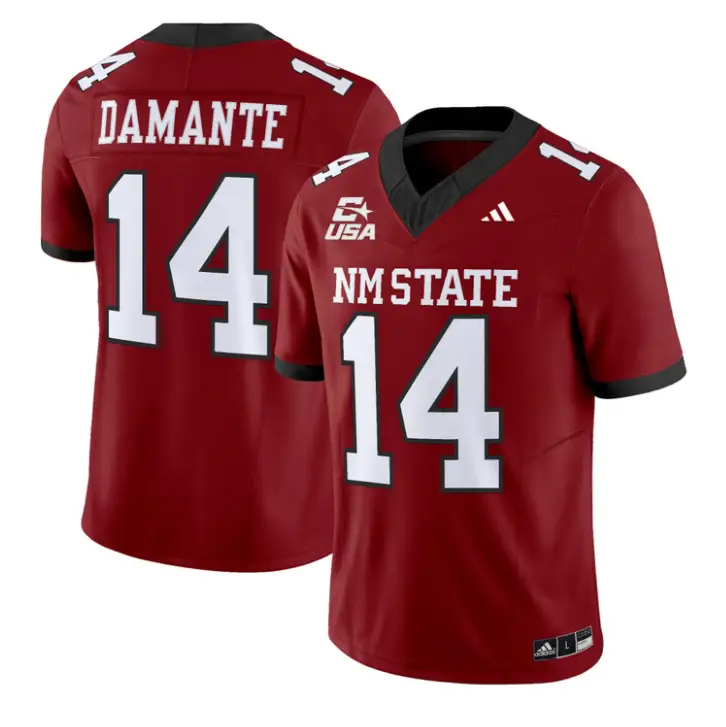 Adam Damante Jersey #14 New Mexico State 2026 Vapor Limited Stitched 2 Adam Damante Jersey #14 New Mexico State 2026 Vapor Limited Stitched by My Store NCAA Football Jerseys