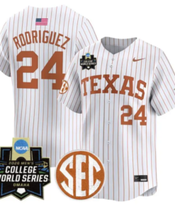 Adrian Rodriguez Jersey #24 Texas Longhorns 2026 World Series Stitched by My Store