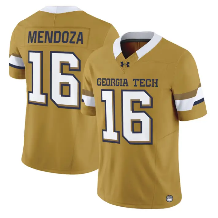 Alberto Mendoza Jersey #16 Georgia Tech Yellow Jackets 2026 Limited Stitched by My Store NCAA Football Jerseys