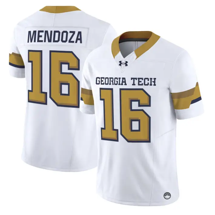 Alberto Mendoza Jersey #16 Georgia Tech Yellow Jackets 2026 Limited Stitched by My Store NCAA Football Jerseys