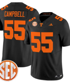 Amare Campbell Jersey #55 Tennessee Vols 2026 Vapor Limited Stitched by My Store NCAA Football Jerseys