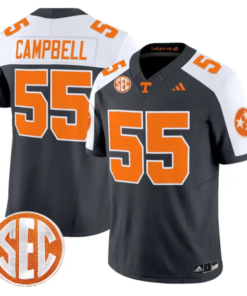 Amare Campbell Jersey #55 Tennessee Vols 2026 Vapor Limited Stitched by My Store NCAA Football Jerseys