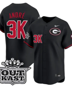 André Jersey #3k Georgia Bulldogs Baseball 2026 Outkast Stitched by My Store