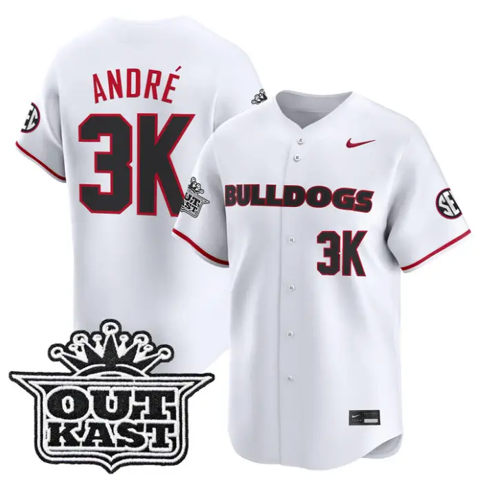 André Jersey #3k Georgia Bulldogs Baseball 2026 Outkast Stitched 4 André Jersey #3k Georgia Bulldogs Baseball 2026 Outkast Stitched by My Store