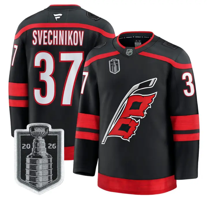 Andrei Svechnikov Jersey #37 Carolina Hurricanes 2026 Stanley Cup Stitched 1 Andrei Svechnikov Jersey #37 Carolina Hurricanes 2026 Stanley Cup Stitched by Hockey David