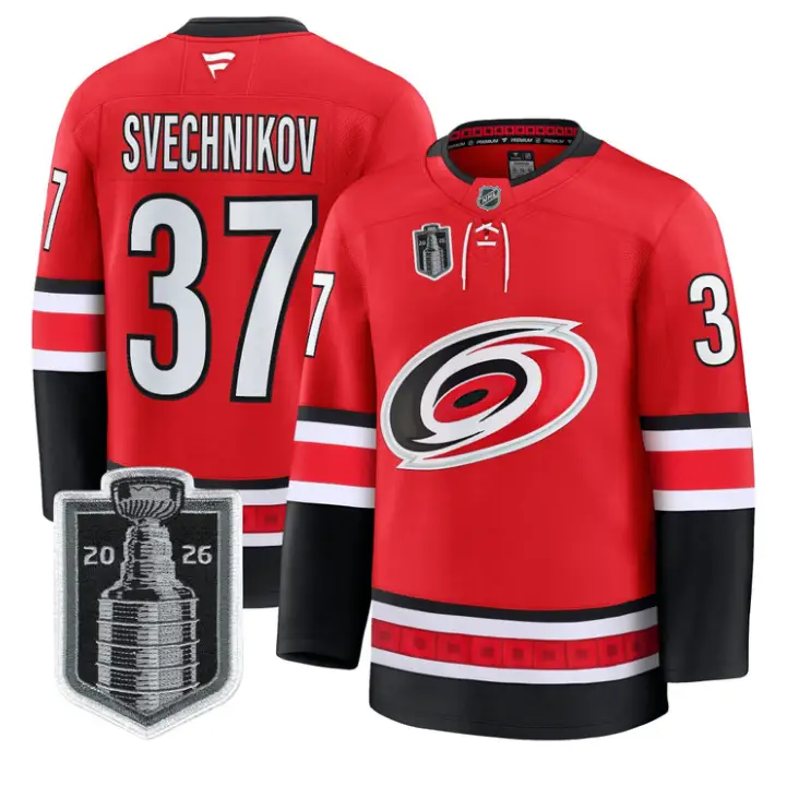 Andrei Svechnikov Jersey #37 Carolina Hurricanes 2026 Stanley Cup Stitched 2 Andrei Svechnikov Jersey #37 Carolina Hurricanes 2026 Stanley Cup Stitched by Hockey David