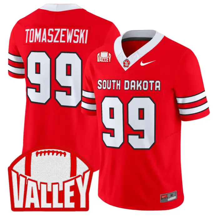 Asher Tomaszewski Jersey #99 South Dakota 2026 Vapor Limited Stitched 2 Asher Tomaszewski Jersey #99 South Dakota 2026 Vapor Limited Stitched by My Store NCAA Football Jerseys
