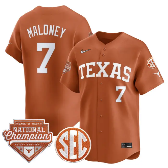 Ashton Maloney Jersey #7 Texas 2026 Back-To-Back World SeriesChampions by My Store
