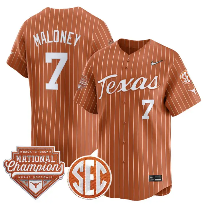 Ashton Maloney Jersey #7 Texas 2026 Back-To-Back World SeriesChampions by My Store
