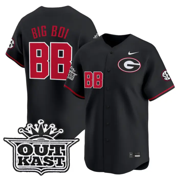 Big Boi Jersey #BB Georgia Bulldogs Baseball 2026 Outkast Stitched 1 Big Boi Jersey #BB Georgia Bulldogs Baseball 2026 Outkast Stitched by My Store