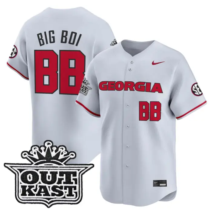 Big Boi Jersey #BB Georgia Bulldogs Baseball 2026 Outkast Stitched 2 Big Boi Jersey #BB Georgia Bulldogs Baseball 2026 Outkast Stitched by My Store
