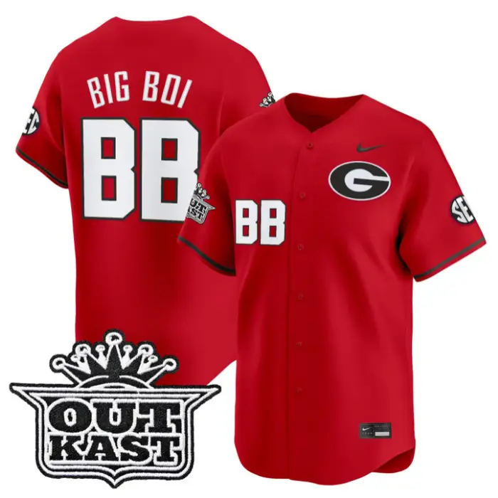 Big Boi Jersey #BB Georgia Bulldogs Baseball 2026 Outkast Stitched 3 Big Boi Jersey #BB Georgia Bulldogs Baseball 2026 Outkast Stitched by My Store