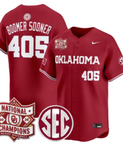 Boomer Sooner Jersey #405 Oklahoma 2026 National Champions Patch Stitched by My Store