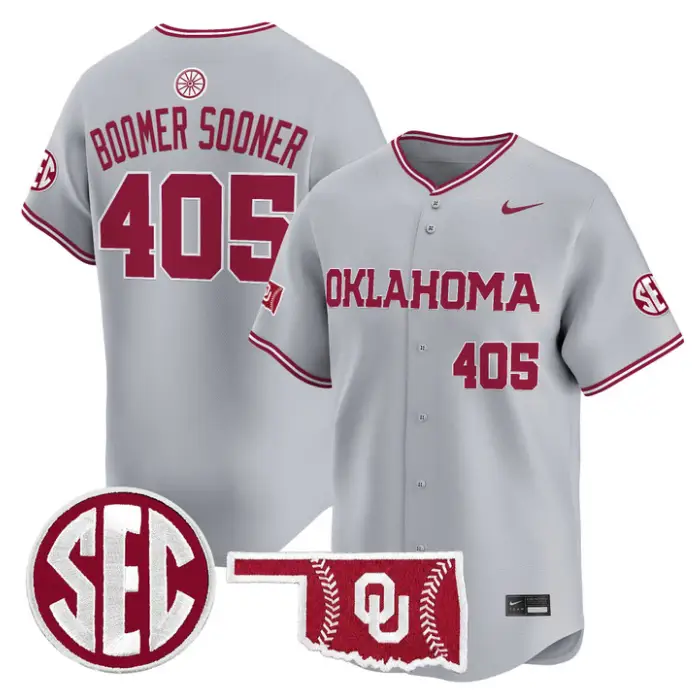 Boomer Sooner Jersey #405 Oklahoma Sooners Baseball 2026 Vapor Stitched by My Store