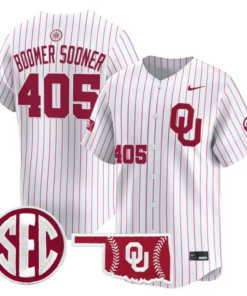 Boomer Sooner Jersey #405 Oklahoma Sooners Baseball 2026 Vapor Stitched by My Store