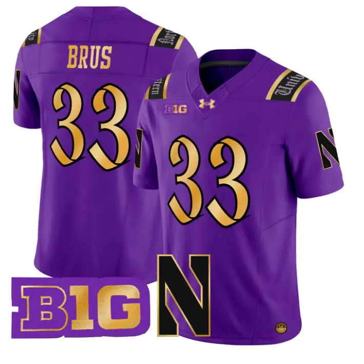 Braydon Brus Jersey #33 Northwestern Wildcats 2026 Vapor Limited Stitched 1 Braydon Brus Jersey #33 Northwestern Wildcats 2026 Vapor Limited Stitched by My Store NCAA Football Jerseys