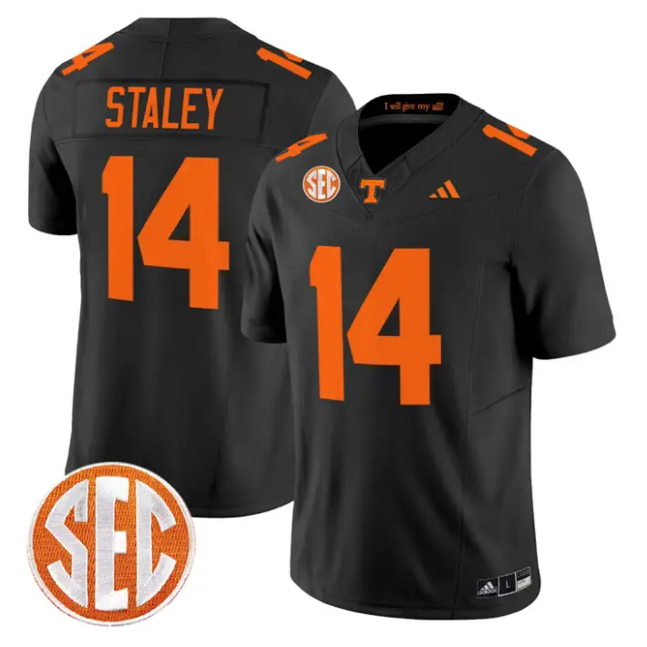 Braylon Staley Jersey #14 Tennessee Vols 2026 Vapor Limited Stitched by My Store NCAA Football Jerseys