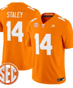 Braylon Staley Jersey #14 Tennessee Vols 2026 Vapor Limited Stitched by My Store NCAA Football Jerseys