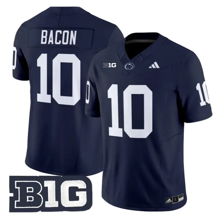 Caleb Bacon Jersey #10 Penn State 2026 Limited Stitched 2 Caleb Bacon Jersey #10 Penn State 2026 Limited Stitched by My Store NCAA Football Jerseys
