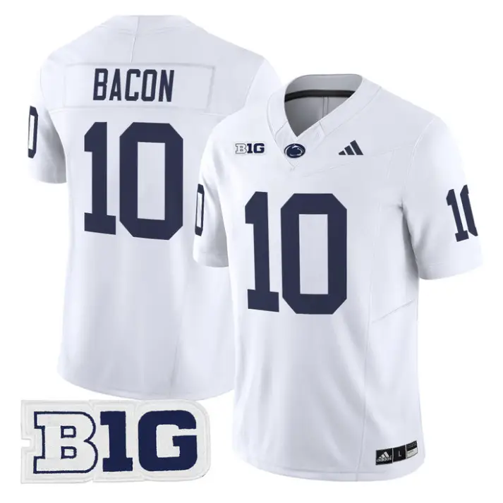 Caleb Bacon Jersey #10 Penn State 2026 Limited Stitched 3 Caleb Bacon Jersey #10 Penn State 2026 Limited Stitched by My Store NCAA Football Jerseys