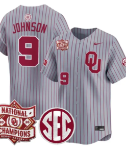 Camden Johnson Jersey #9 Oklahoma 2026 National Champions Patch Stitched 7 Camden Johnson Jersey #9 Oklahoma 2026 National Champions Patch Stitched by My Store