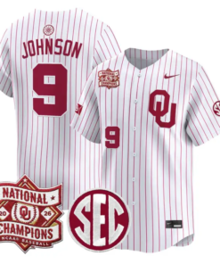 Camden Johnson Jersey #9 Oklahoma 2026 National Champions Patch Stitched 8 Camden Johnson Jersey #9 Oklahoma 2026 National Champions Patch Stitched by My Store