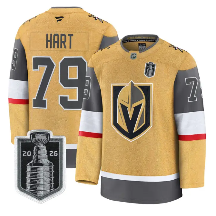 Carter Hart Jersey #79 Vegas Golden Knights 2026 Stanley Cup Stitched by Hockey David