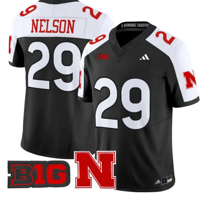 Carter Nelson Jersey #29 Nebraska Cornhuskers 2026 Vapor Limited Stitched 2 Carter Nelson Jersey #29 Nebraska Cornhuskers 2026 Vapor Limited Stitched by My Store NCAA Football Jerseys