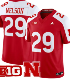Carter Nelson Jersey #29 Nebraska Cornhuskers 2026 Vapor Limited Stitched 7 Carter Nelson Jersey #29 Nebraska Cornhuskers 2026 Vapor Limited Stitched by My Store NCAA Football Jerseys