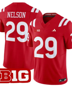 Carter Nelson Jersey #29 Nebraska Cornhuskers 2026 Vapor Limited Stitched 8 Carter Nelson Jersey #29 Nebraska Cornhuskers 2026 Vapor Limited Stitched by My Store NCAA Football Jerseys