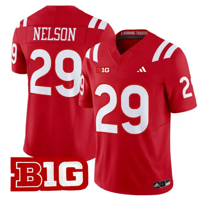 Carter Nelson Jersey #29 Nebraska Cornhuskers 2026 Vapor Limited Stitched 4 Carter Nelson Jersey #29 Nebraska Cornhuskers 2026 Vapor Limited Stitched by My Store NCAA Football Jerseys