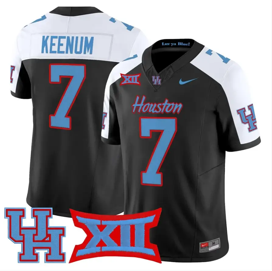 Case Keenum Jersey #7 Houston Cougars 2026 Vapor Limited Stitched by My Store NCAA Football Jerseys