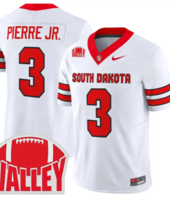 Charles Pierre Jr Jersey #3 South Dakota 2026 Vapor Limited Stitched by My Store NCAA Football Jerseys