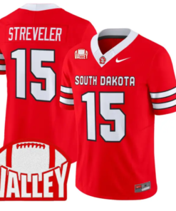 Chris Streveler Jersey #15 South Dakota 2026 Vapor Limited Stitched by My Store NCAA Football Jerseys