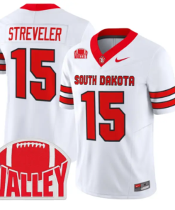 Chris Streveler Jersey #15 South Dakota 2026 Vapor Limited Stitched by My Store NCAA Football Jerseys