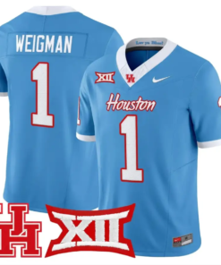 Conner Weigman Jersey #1 Houston Cougars 2026 Vapor Limited Stitched 8 Conner Weigman Jersey #1 Houston Cougars 2026 Vapor Limited Stitched by My Store NCAA Football Jerseys