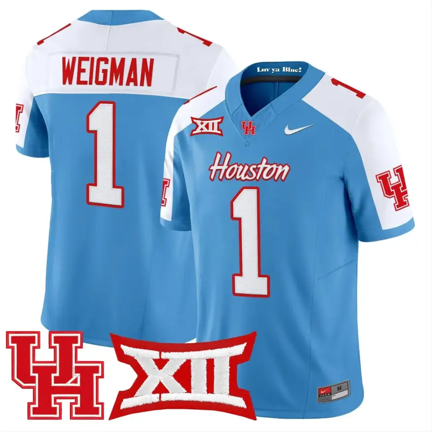 Conner Weigman Jersey #1 Houston Cougars 2026 Vapor Limited Stitched 2 Conner Weigman Jersey #1 Houston Cougars 2026 Vapor Limited Stitched by My Store NCAA Football Jerseys