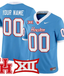Custom Houston Cougars Jersey Name, Number 2026 Vapor Limited Stitched by My Store NCAA Football Jerseys