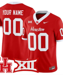 Custom Houston Cougars Jersey Name, Number 2026 Vapor Limited Stitched by My Store NCAA Football Jerseys