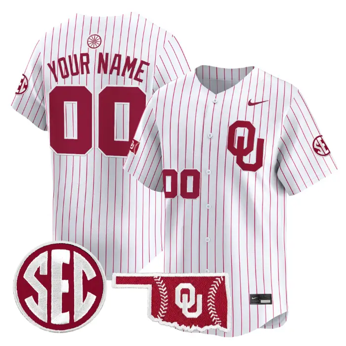 Custom Oklahoma Sooners Jersey Baseball 2026 Vapor Limited Stitched 5 Custom Oklahoma Sooners Jersey Baseball 2026 Vapor Limited Stitched by My Store