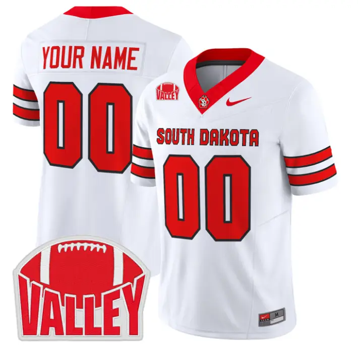 Custom South Dakota Jersey Name, Number 2026 Vapor Limited Stitched by My Store NCAA Football Jerseys