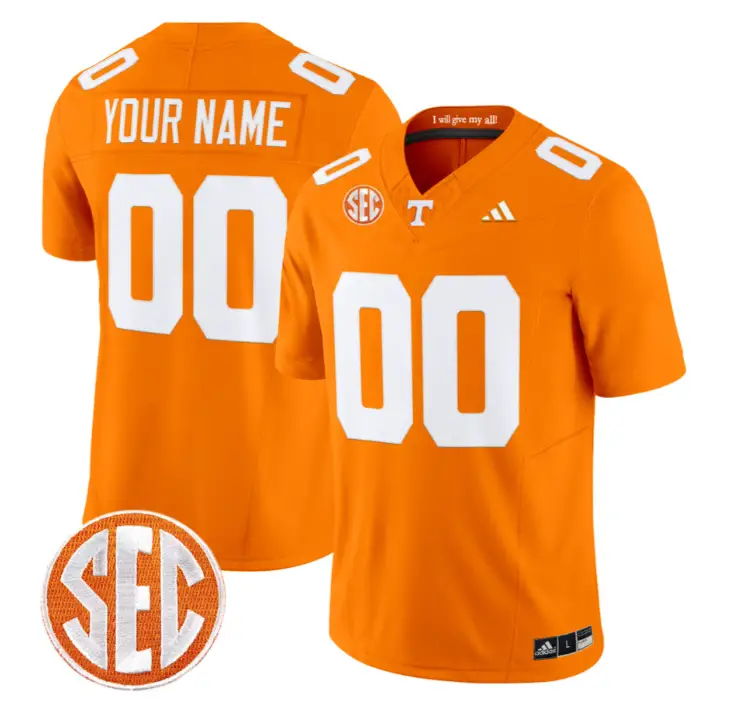Custom Tennessee Vols Jersey 2026 Name, Number Vapor Limited Stitched by My Store NCAA Football Jerseys