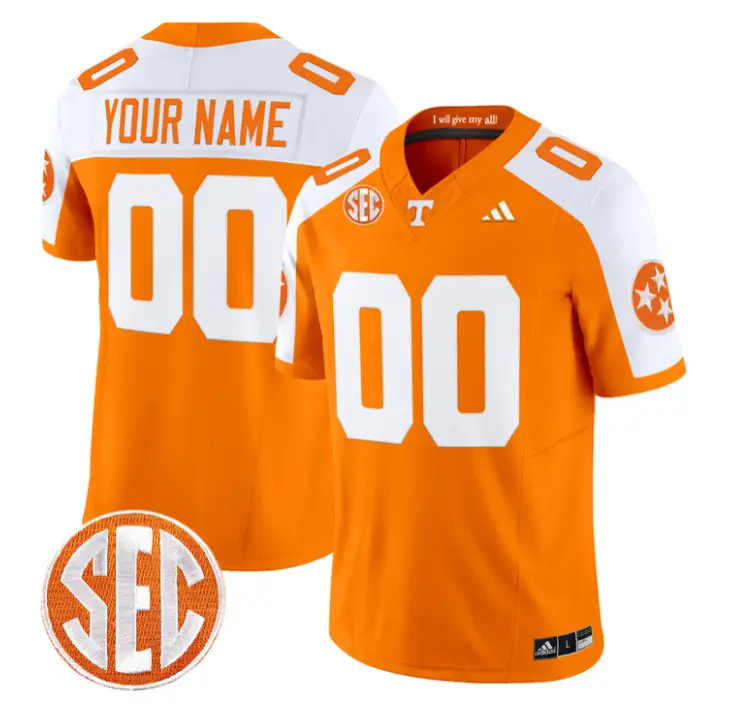 Custom Tennessee Vols Jersey 2026 Name, Number Vapor Limited Stitched by My Store NCAA Football Jerseys